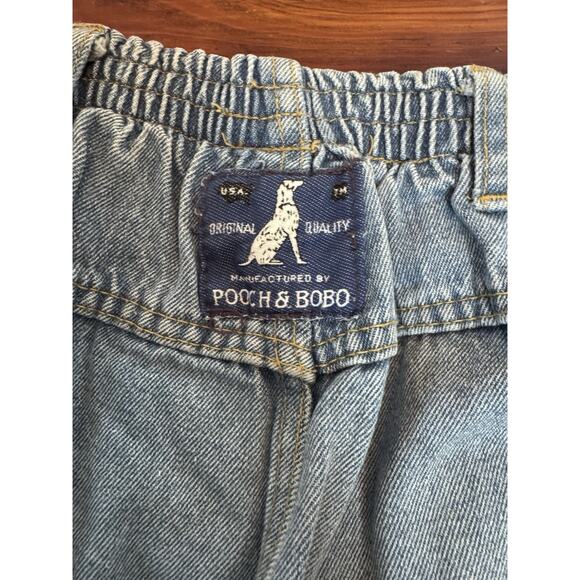 Vintage Pooch & Bobo Toddler Jeans 90s Pull On Elastic Waist 4T Unisex USA Made - Picture 7 of 9